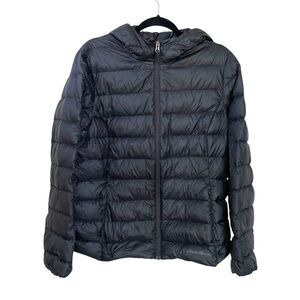 Eddie Bauer Down Puffer Jacket Black L